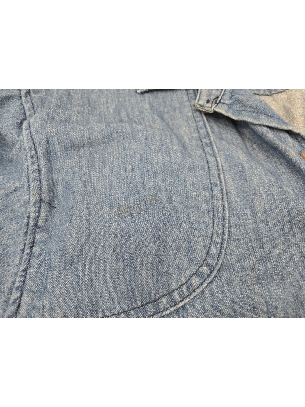 Vintage Ralph Lauren Denim Button Down Maxi Dress Duster Made In USA Size 12 - Picture 3 of 13